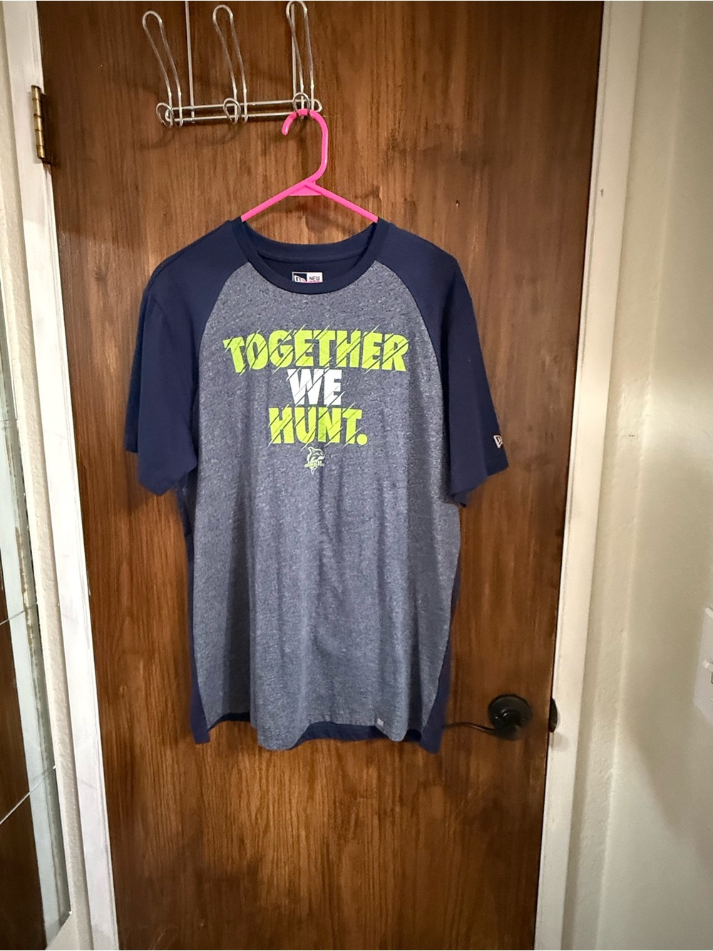 Seattle Seawolves Navy & Heather Gray 'Together We Hunt' Graphic Tee